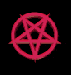 rudý pentagram